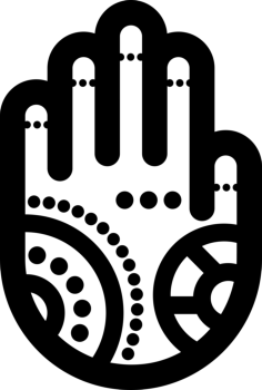 Henna Painted Hand Svg Line Art, Free Vectors File